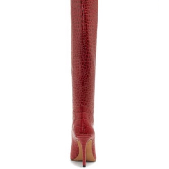 Vince Camuto kervana Croc Knee High Boot Bullseye - Picture 5 of 16